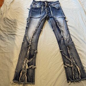 Distressed Blue Jeans for men